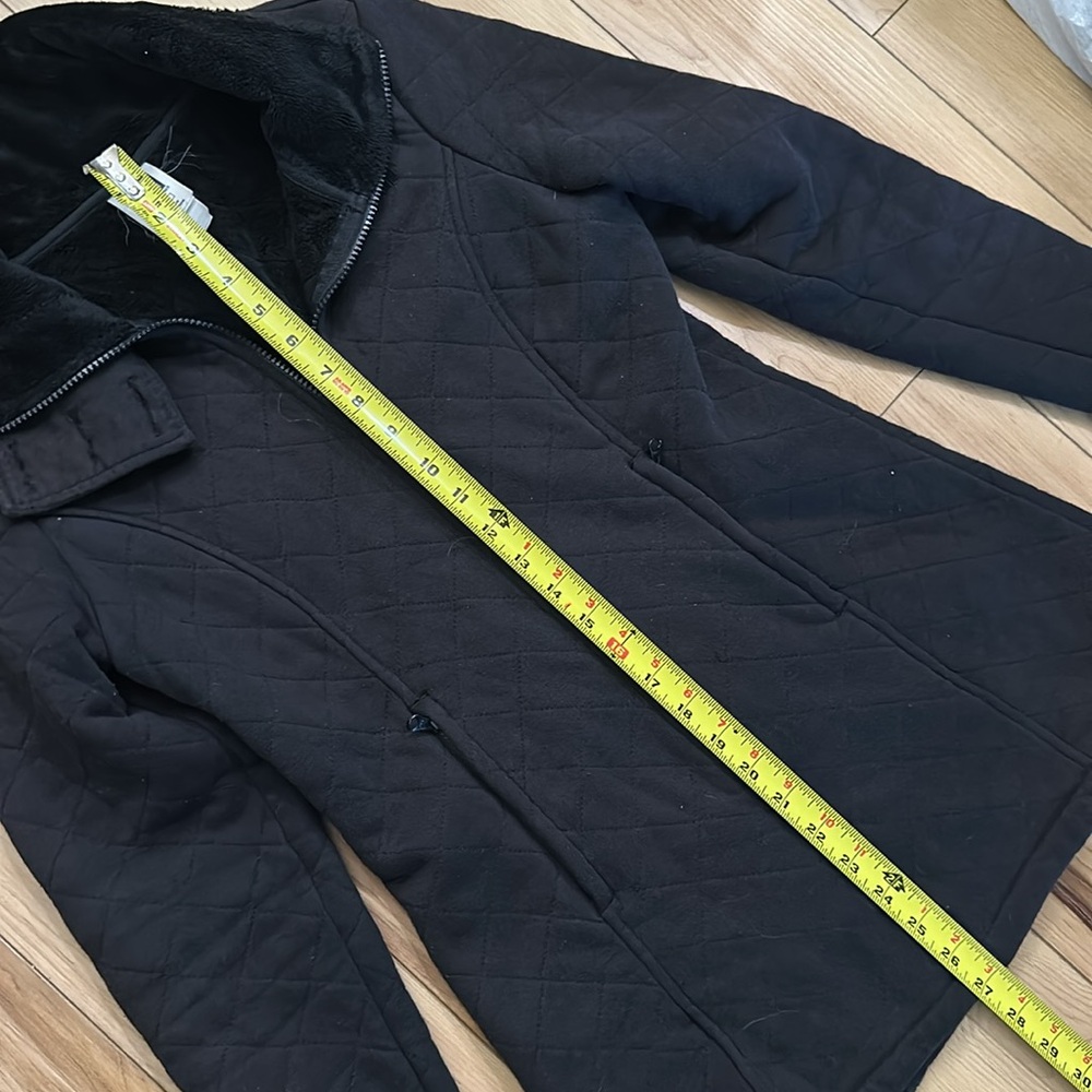 The North Face Long Sweater Jacket Quilted Small Black - Picture 6 of 9